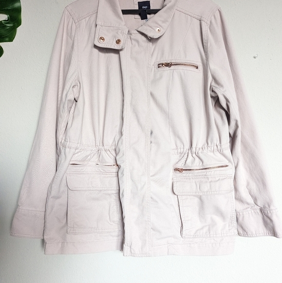 GAP blush pink and rose gold utility jacket size XL - Picture 5 of 10